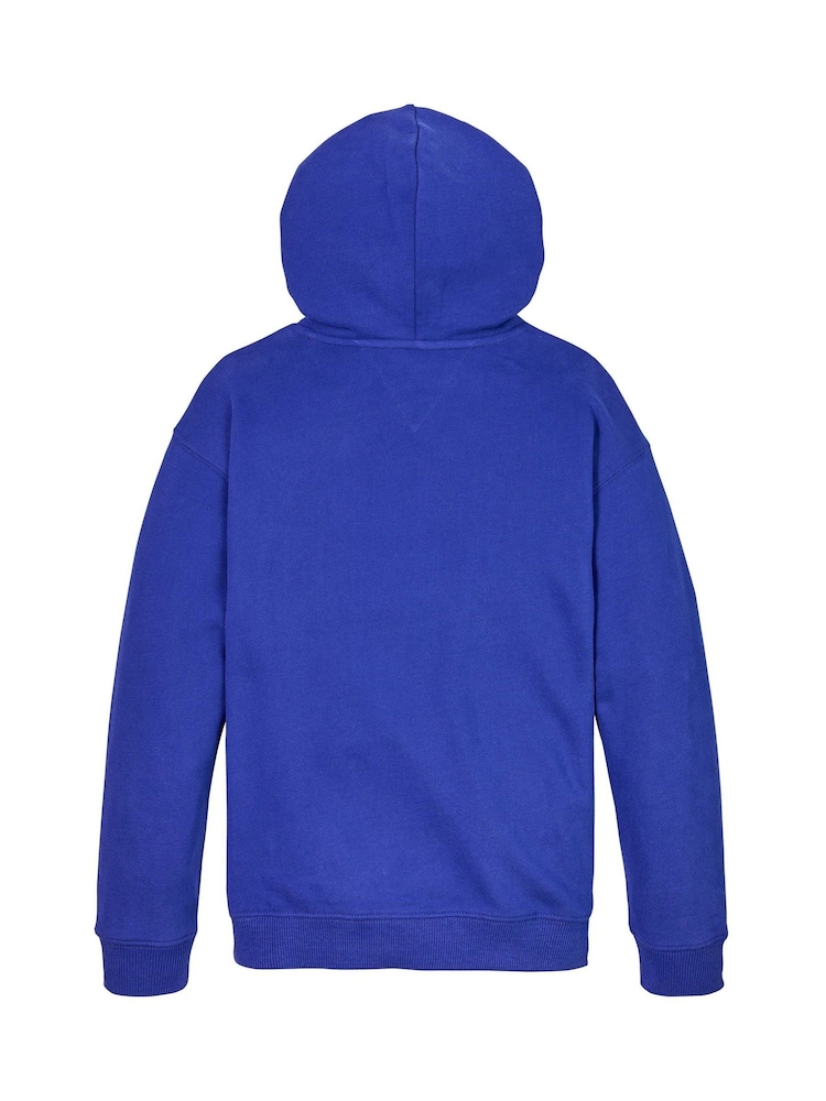 Tommy Hilfiger Blue Archive Fit Flag 100% Cotton Hoodie - Image 5 of 5