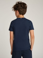 Tommy Hilfiger Blue Regular Fit 1985 100% Cotton T-Shirt - Image 2 of 5