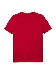 Tommy Hilfiger Red Regular Fit 1985 100% Cotton T-Shirt - Image 5 of 5