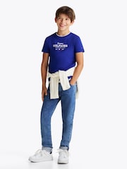 Tommy Hilfiger Blue Regular Fit 1985 100% Cotton T-Shirt - Image 2 of 4