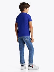 Tommy Hilfiger Blue Regular Fit 1985 100% Cotton T-Shirt - Image 3 of 4