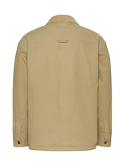Tommy Jeans Brown Relaxed Canvas 100% Cotton Corduroy Overshirt - Image 6 of 7