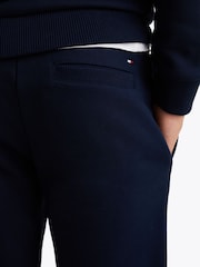 Tommy Hilfiger Blue Ribbed Sweatshirt And Drawstring Jogger Set - Image 3 of 6