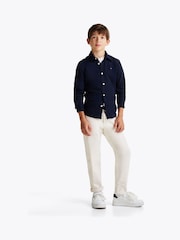 Tommy Hilfiger Blue Regular Fit Micro Waffle Shirt - Image 1 of 6