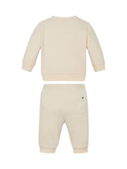 Tommy Hilfiger Nude Cotton Logo Sweatshirt & Joggers Set - Image 2 of 2