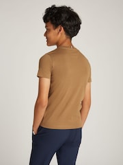 Tommy Hilfiger Brown Regular Fit 1985 100% Cotton T-Shirt - Image 2 of 5