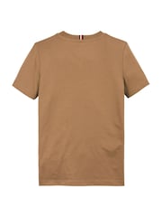 Tommy Hilfiger Brown Regular Fit 1985 100% Cotton T-Shirt - Image 5 of 5