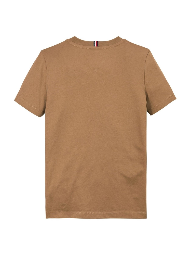 Tommy Hilfiger Brown Regular Fit 1985 100% Cotton T-Shirt - Image 5 of 5