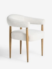 Set of 2 Light Natural Aire Dark Wood Leg Dining Chairs - Image 5 of 9