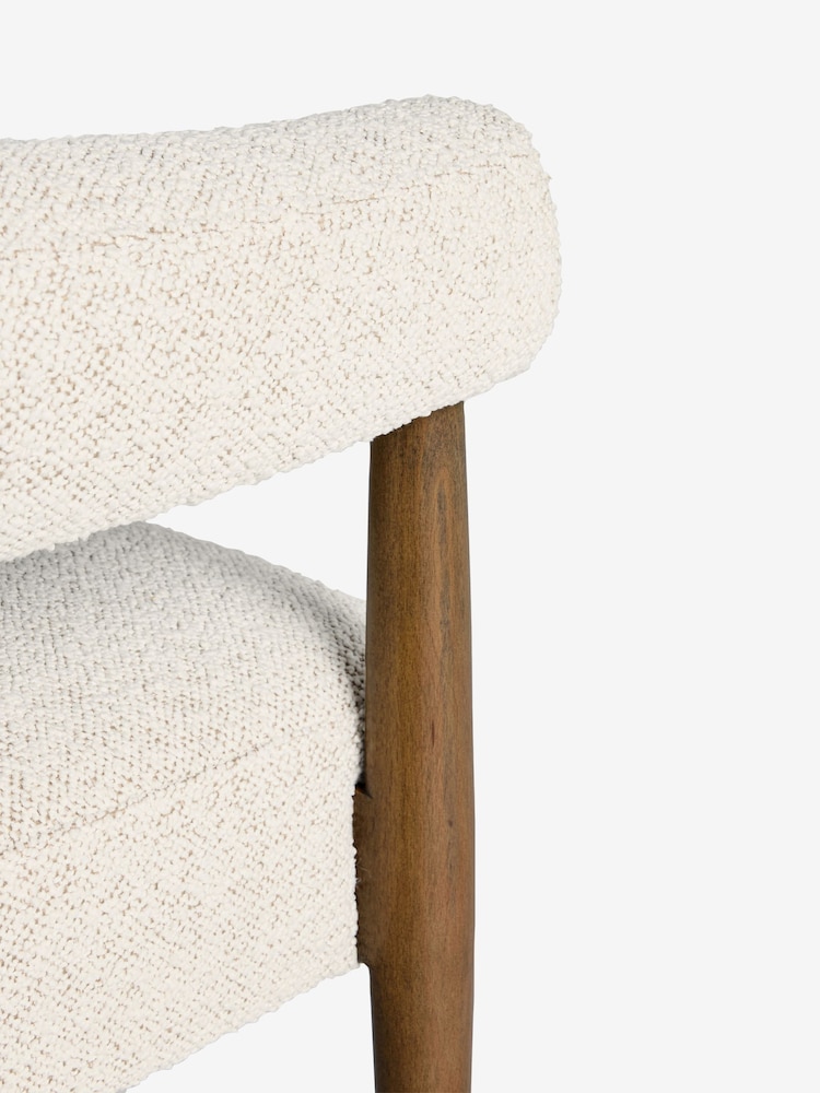 Set of 2 Light Natural Dark Wood Leg Arm Aire Dining Chairs - Image 8 of 8 Set of 2 Light Natural Dark Wood Leg Arm Aire Dining Chairs - Image 8 of 8