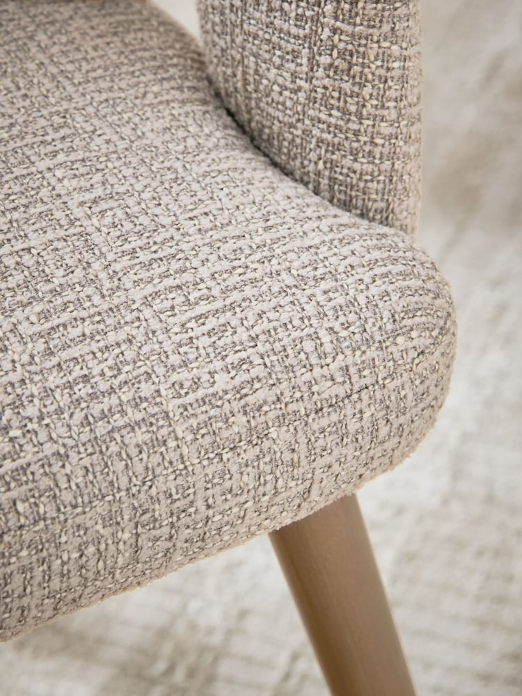 Set of 2 Natural Orton Light Wood Leg Dining Chairs - Image 2 of 8