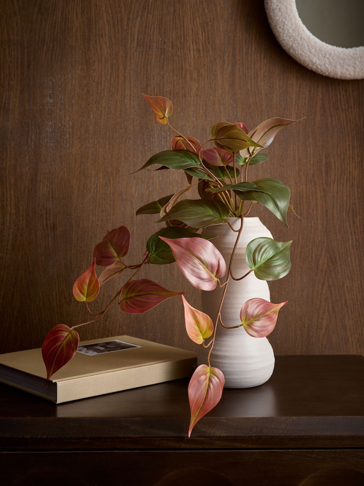 Artificial Trailing Plant In Ceramic Bobble Vase - Imagen 1 de 3