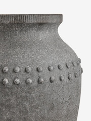 Grey Bobble Loxley Textured Large Ceramic Vase - Image 3 of 4