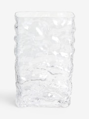 Grey Glass Textured Vase - Image 3 of 5