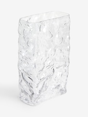 Grey Glass Textured Vase - Image 4 of 5