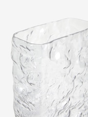 Grey Glass Textured Vase - Image 5 of 5