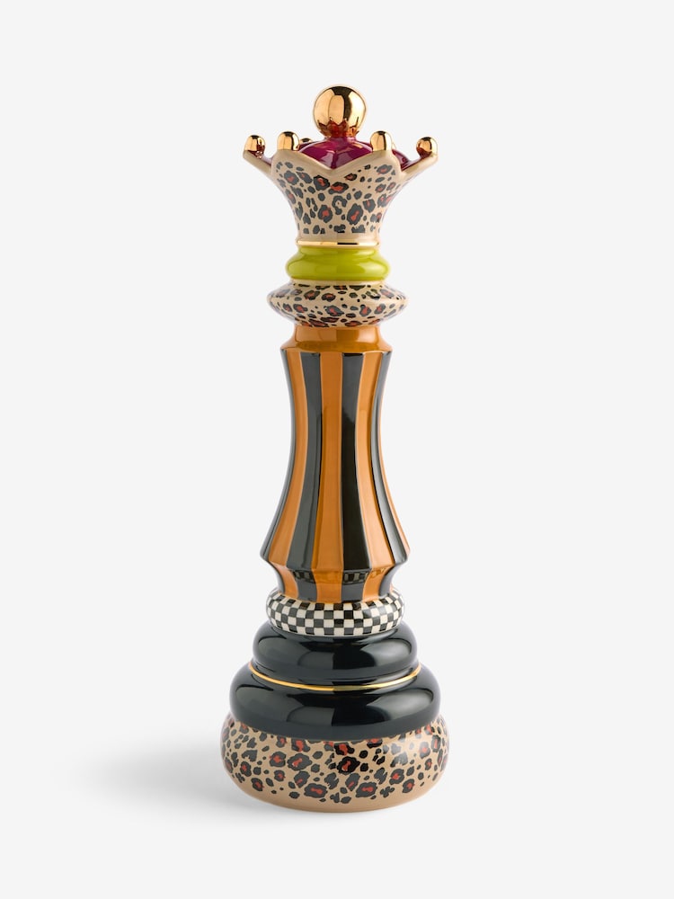 Multi Extra Large Ceramic Queen Chess Piece Ornament - Image 1 of 1