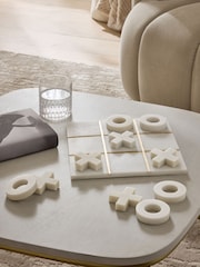 White/Gold Noughts And Crosses Game - Image 1 of 6