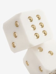White/Gold Dice Ornament - Image 3 of 4