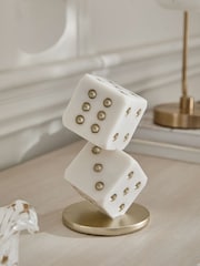 White/Gold Dice Ornament - Image 4 of 4
