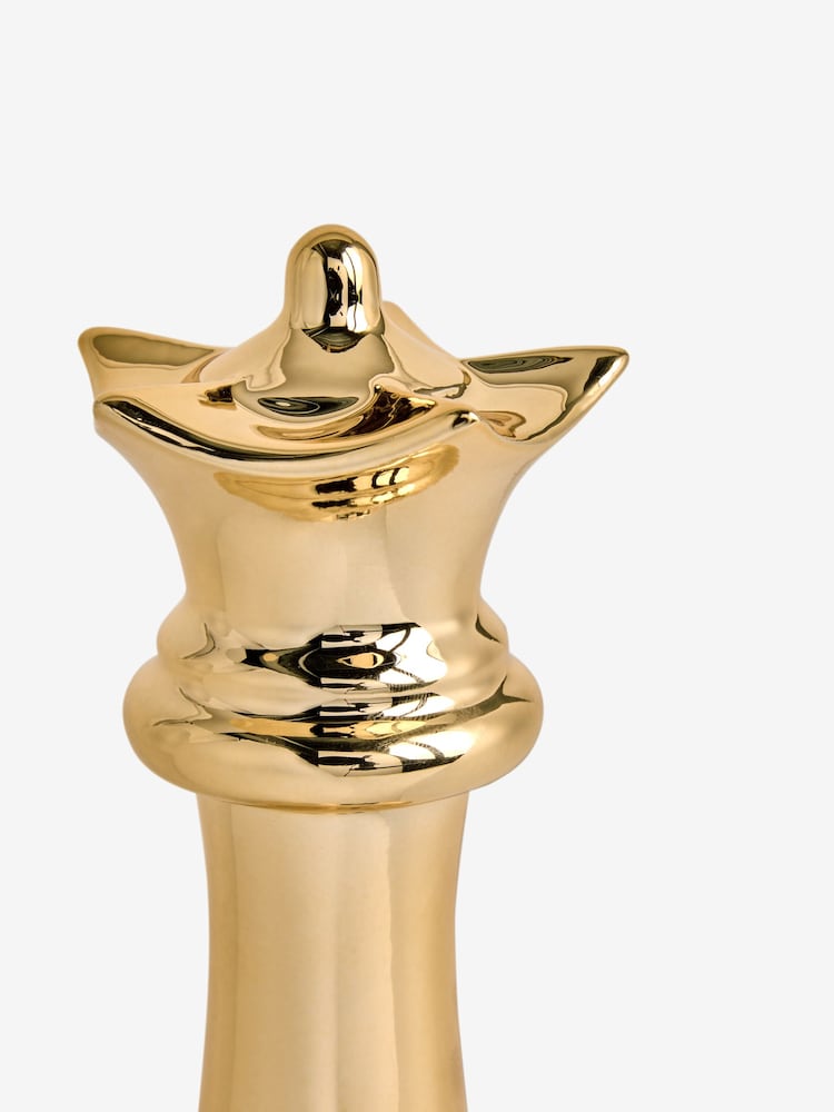 Gold Ceramic Chess Piece Ornament - Image 2 of 2