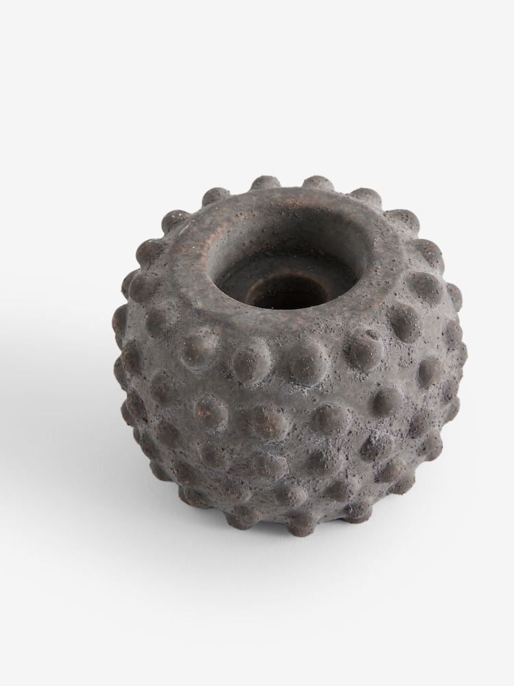Grey Bobble Loxley Textured Tea Light Holder - Image 5 of 5 Grey Bobble Loxley Textured Tea Light Holder - Image 5 of 5