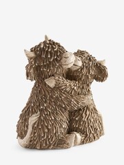 Natural Hamish The Highland Cow Hugging Ornament - Image 4 of 5