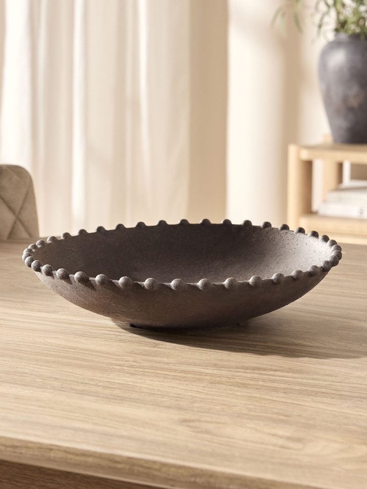 Grey Loxley Textured Decorative Ceramic Bobble Bowl - Image 2 of 5