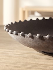 Grey Loxley Textured Decorative Ceramic Bobble Bowl - Image 3 of 5