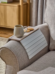 S White Bronx Wood Sofa Tray - Image 1 of 3