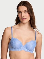 Victoria's Secret Blue Cameo Lightly Lined Demi Lace Bra - Image 1 of 3
