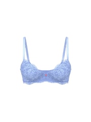 Victoria's Secret Blue Cameo Lightly Lined Demi Lace Bra - Image 3 of 3