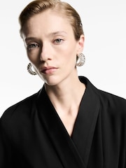 Mango Black Bow Satin Blouse - Image 4 of 6