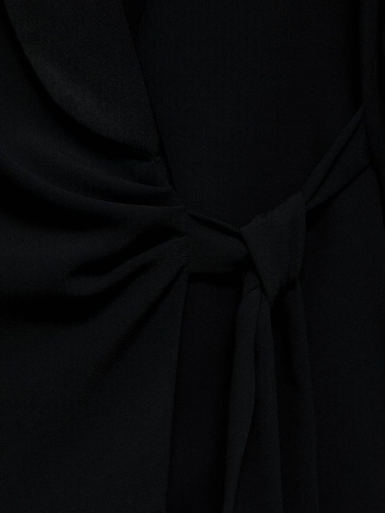 Mango Black Bow Satin Blouse - Image 6 of 6