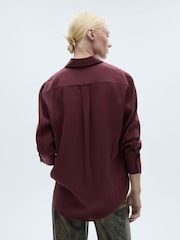 Mango Red Long Sleeve Collared Shirt - Image 2 of 6