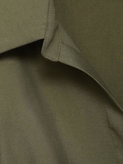 Mango Green Wrap Shirt Midi Dress - Image 6 of 6