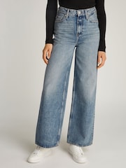 Tommy Hilfiger Blue High Rise Wide Leg Jeans - Image 1 of 6