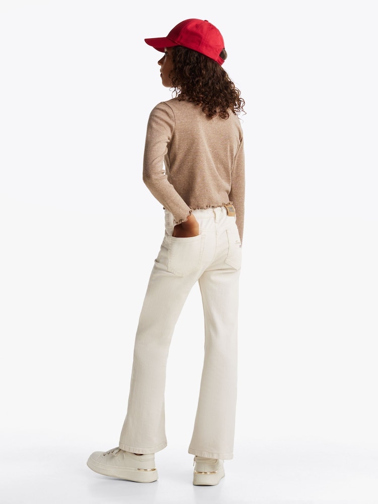 Tommy Hilfiger Brown Slim Long Sleeve Knit Top - Image 2 of 6