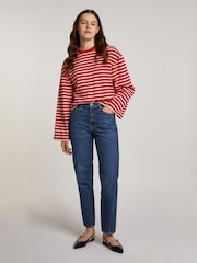 Tommy Hilfiger Blue Classic Mid Rise Straight 100% Cotton Jeans - Image 3 of 6