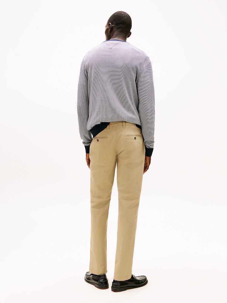 Tommy Hilfiger Cream Denton Stretch Structured Chino Trousers - Image 2 of 5