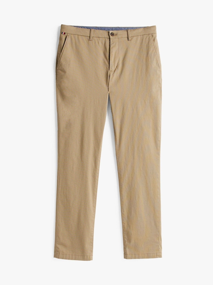 Tommy Hilfiger Cream Denton Stretch Structured Chino Trousers - Image 5 of 5