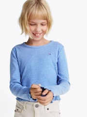 Azul - Blusa de malha fina de manga comprida Tommy Hilfiger - Imagem 2 de 6