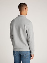 Tommy Hilfiger Grey Essential Quarter Zip Sweatshirt - Image 2 of 7
