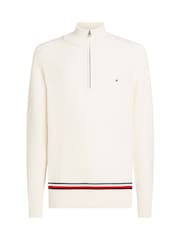Tommy Hilfiger Cream Chunky Cotton Ribbed Nautical Jumper - Image 5 of 6