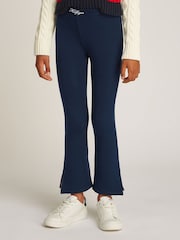 Tommy Hilfiger Blue Varsity Flared Leggings - Image 1 of 5
