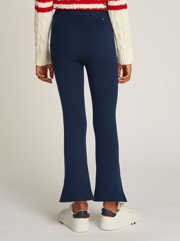 Tommy Hilfiger Blue Varsity Flared Leggings - Image 2 of 5