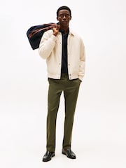 Tommy Hilfiger Green Denton Stretch Structured Chino Trousers - Image 2 of 5