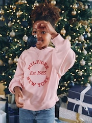 Tommy Hilfiger Pink New York Relaxed Hoodie - Image 1 of 13