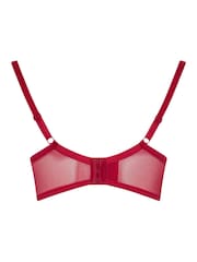 Yours Curve Red Lace Underwired Bra - Image 3 of 3