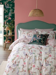 Cath Kidston Blush 100% Cotton Birds Of A Feather Duvet Cover and Pillowcase Set - Image 1 of 7